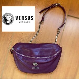 Authentic genuine leather Versus By Versace belt bag/ shoulder bag
